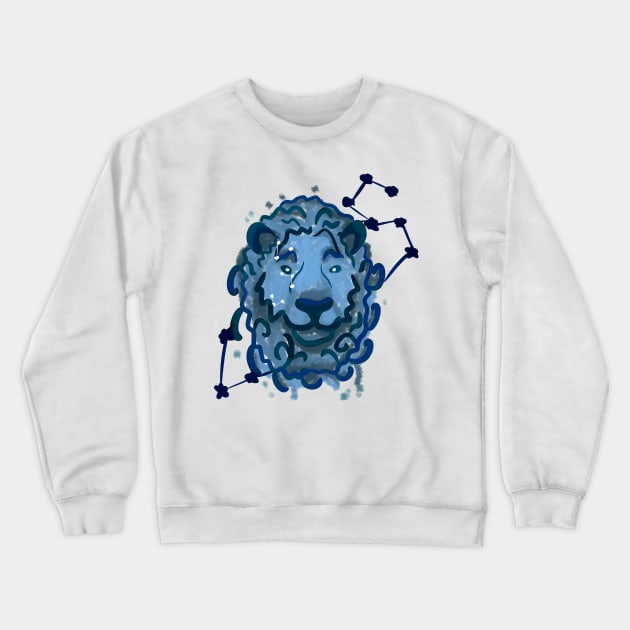 Watercolor leo star sign Crewneck Sweatshirt by Antiope